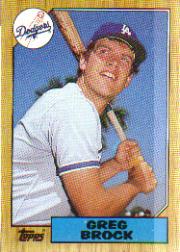 1987 Topps Baseball Cards      026      Greg Brock